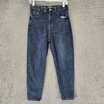 A Modern Girl Jeans Womens Small Blue Stretch Denim Cropped