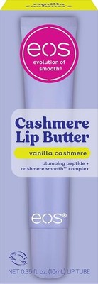 eos Cashmere Lip Butter - Vanilla Cashmere, Plumping Peptides, Smoothing, eos Li