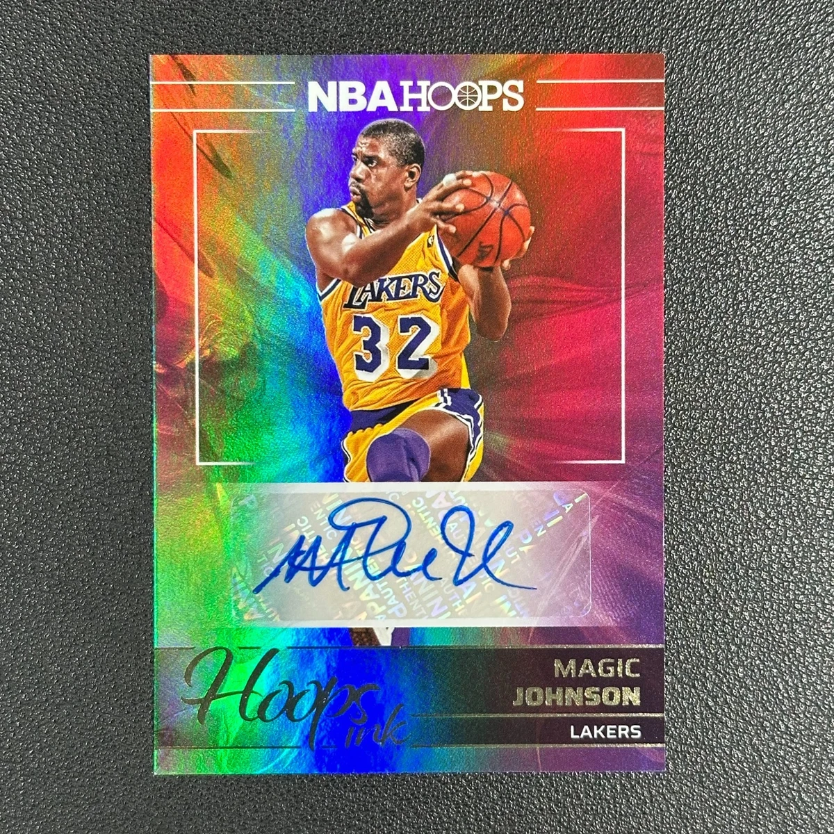 Panini Magic Johnson Basketball Autographed Sports Trading Cards