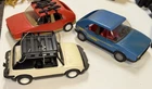 Playmobil 3 Vintage Car Lot Blue Swift GSI & White & Orange Family Sedans!