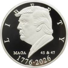 EL15-15 President Donald Trump Liberty 1776 - 2026 250th Anniversary Mirror Fini