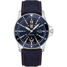 Luminox Men's Watch Volition America Blue Valor Navy Textile Strap Date 0913.VOL