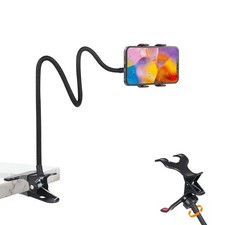 Gooseneck Phone Holder for Desk,Clip On Phone Holder for Bed,Flexible Long Ar...