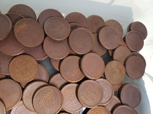 ~5 lbs of Funky Copper Plated Tokens - Picture 6 of 7