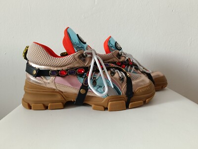 Gucci Flashtrek Verziert Kristal Edelstein Damen Gr. 38