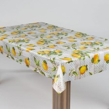 laro Wachstuch-Tischdecke Wachstischdecke Gartentischdecke Lemonix Zitrone