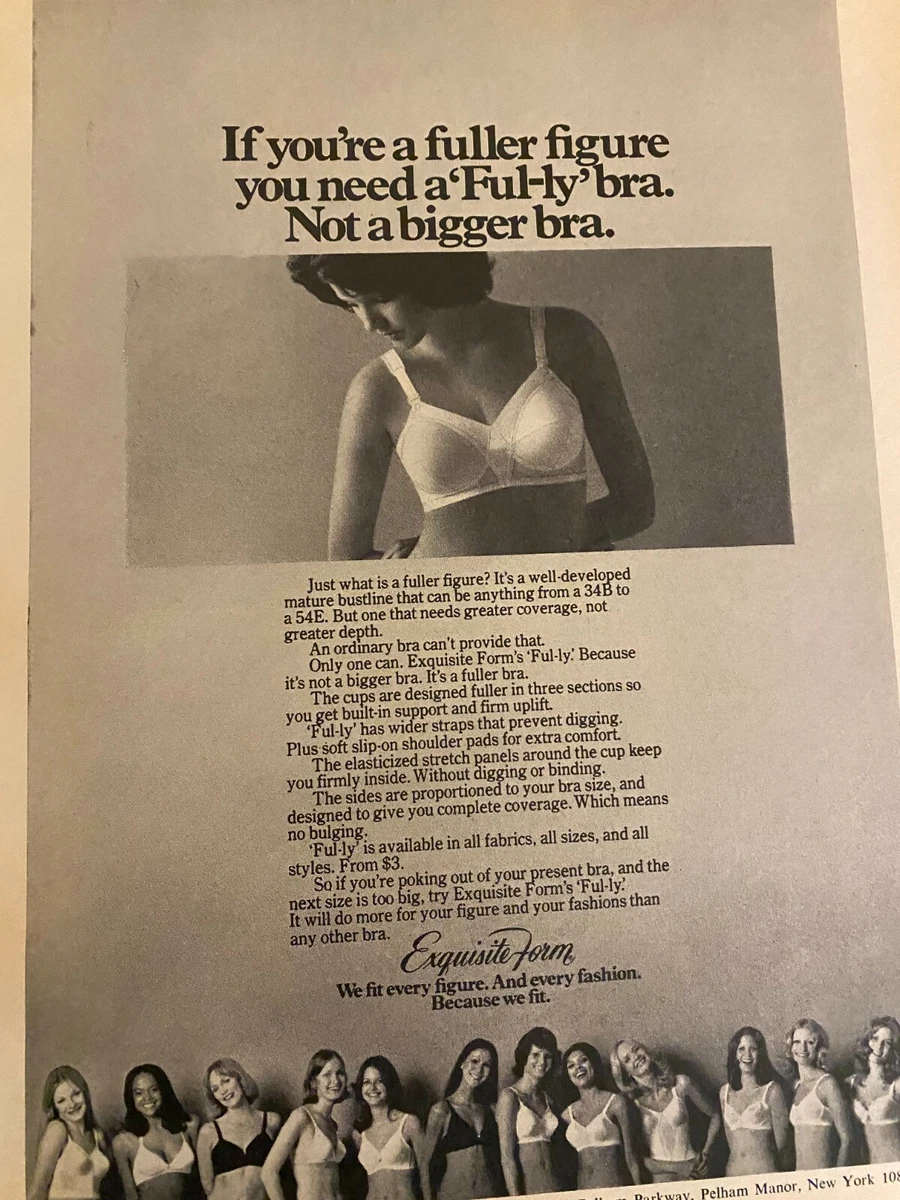 Exquisite Form Brassieres, Bras, Vintage Print Ad