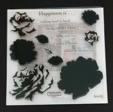 Close To My Heart CTMH My Acrylix Floral Happiness S1303 New Stamp Set