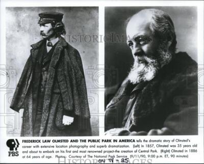 #ad 1990 Press Photo Frederick Law Olmstead and the Public Park in America. $24.99