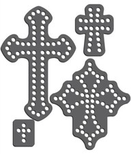 Rhinestone Genie Magnetic Rhinestone Template s - CROSSES