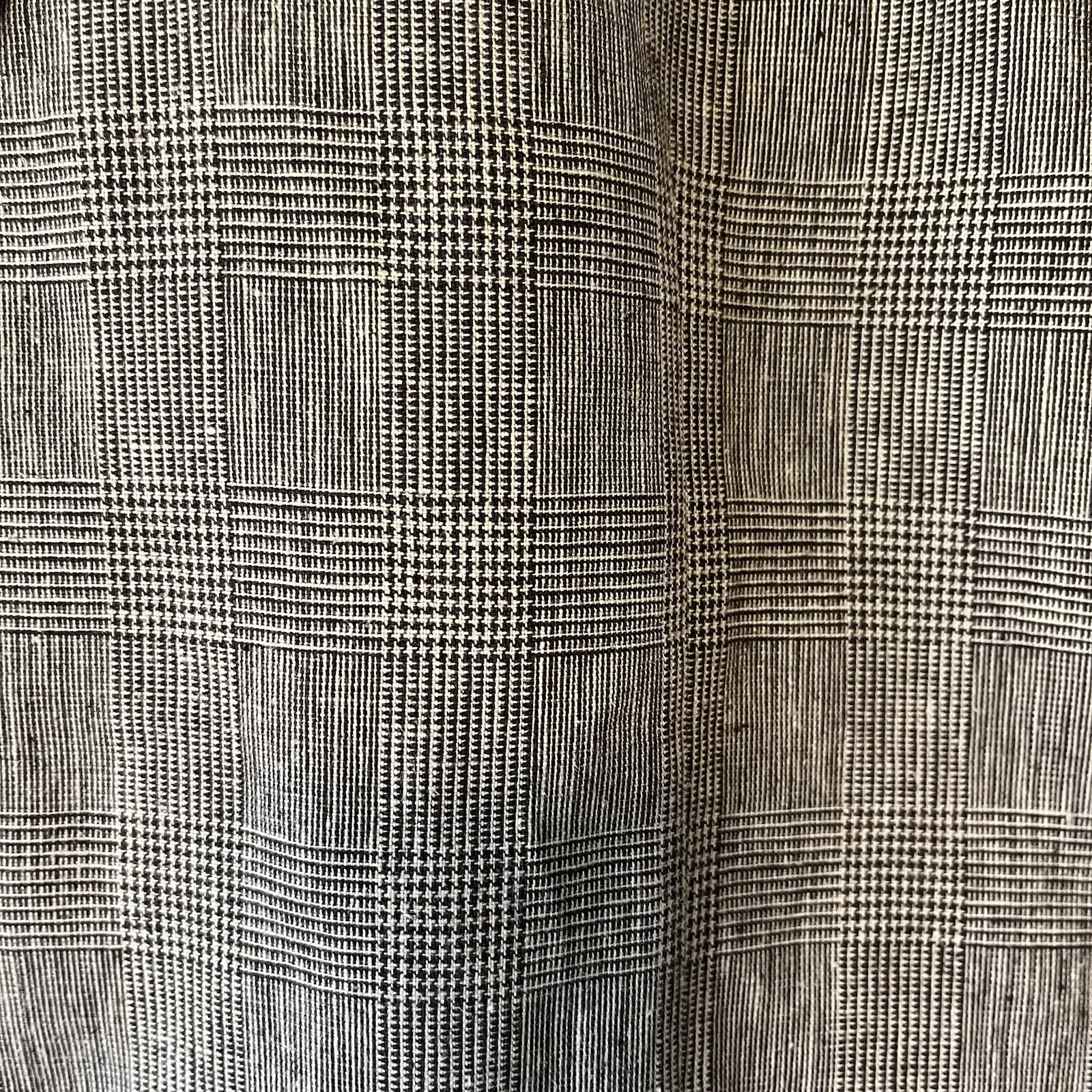 Tasso Elba Blazer Linen Cotton Blend Island Wear Large 42-44 Glen Plaid Grey image 4