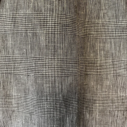 Tasso Elba Blazer Linen Cotton Blend Island Wear Large 42-44 Glen Plaid Grey image 4