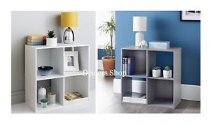 Lokken 4 Cube Shelving Unit Bookcase, Office Furniture Shelving Units