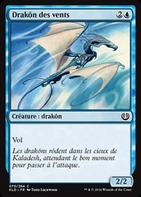 MTG Magic KLD - (x4) Wind Drake/Drakôn des Vents, French/VF
