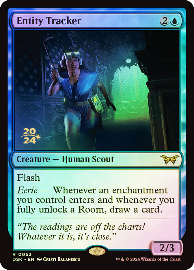 MTG  FOIL Entity Tracker (Prerelease) (Duskmourn: House of Horror)  - Promo #053