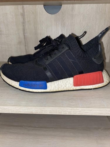 ADIDAS NMD R1 PK PRIMEKNIT OG BLACK RED WHITE BLUE BOOST S79168 Size |