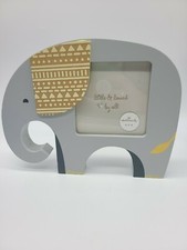 Hallmark Elephant Photo Picture Frame Livy Long Gray Yellow 4x4