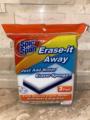 SPIC AND SPAN ERASER SPONGE ERASE IT AWAY
