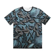 All Over Print Adult T Shirt Ice Lightning Biker Rave Y2K Futuristic AOP Cool