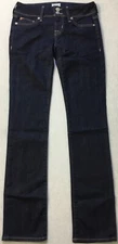 Hudson Women's Denim Straight Leg Dark Blue Jeans Inseam 31” Size 24