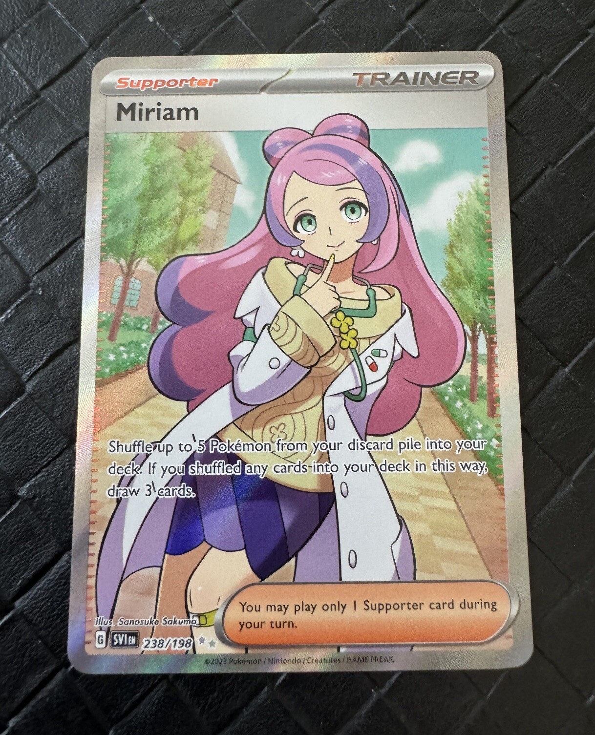 Pokemon Miriam, Ultra Rare, Trainer, Scarlet & Violet Base Set 238/198 ...