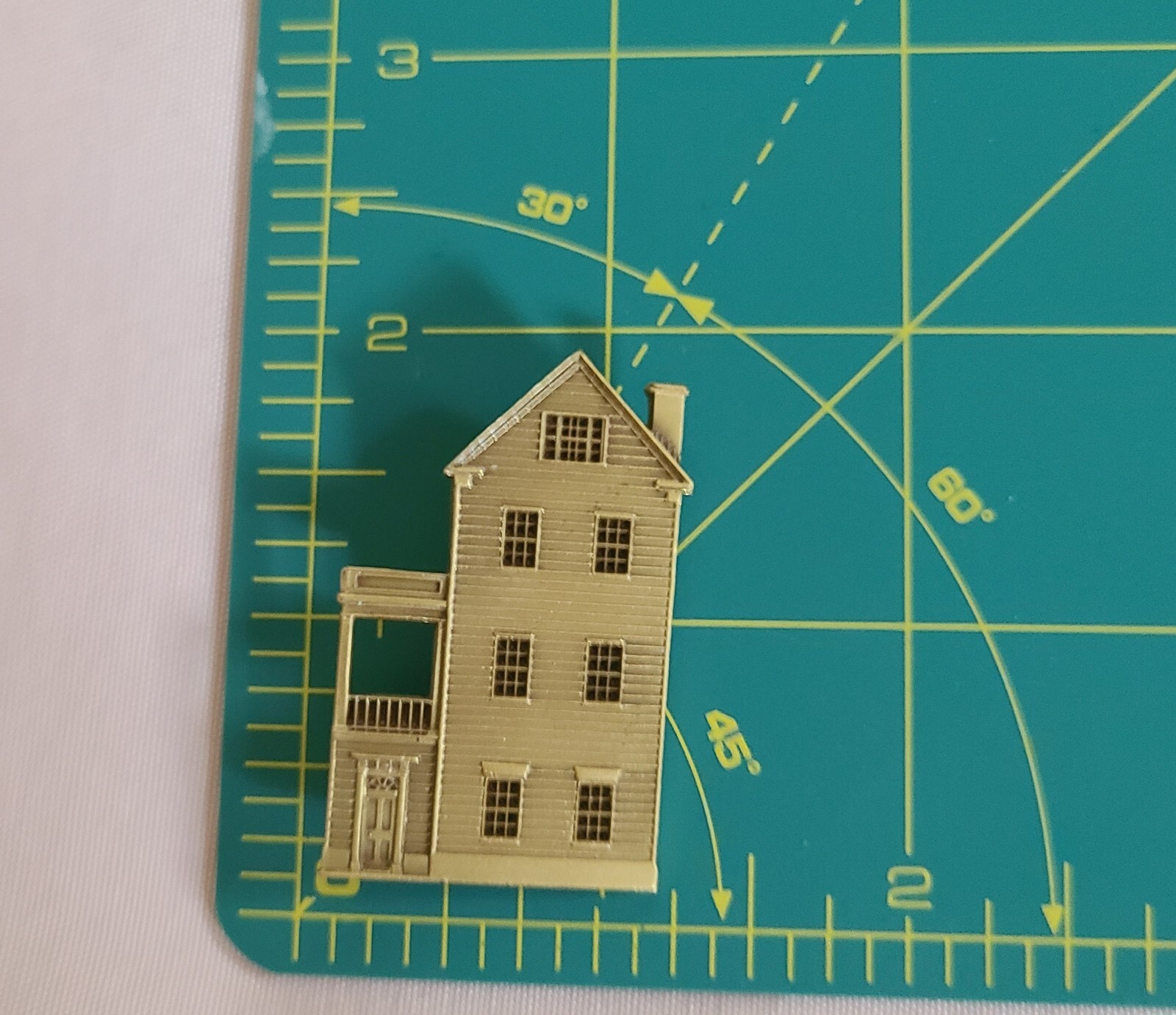 Vintage Historic Charleston Foundation House Brooch P… Gem