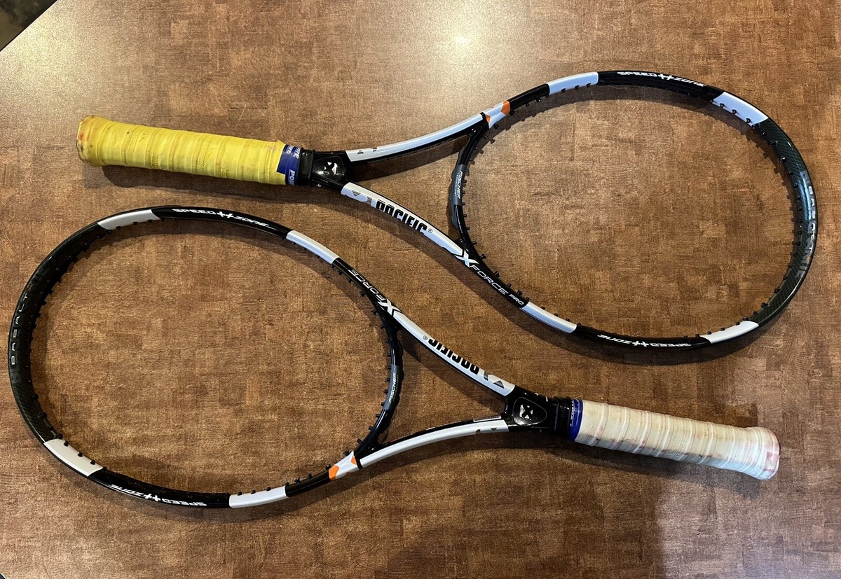 Pair of Pacific X Force (Pro) Basalt Tennis Rackets 98 sq in - 4