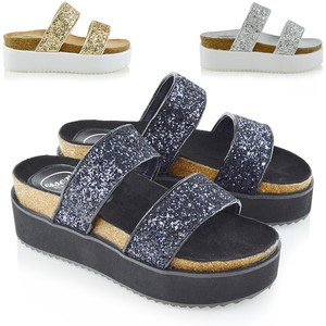 two strap platform sandals