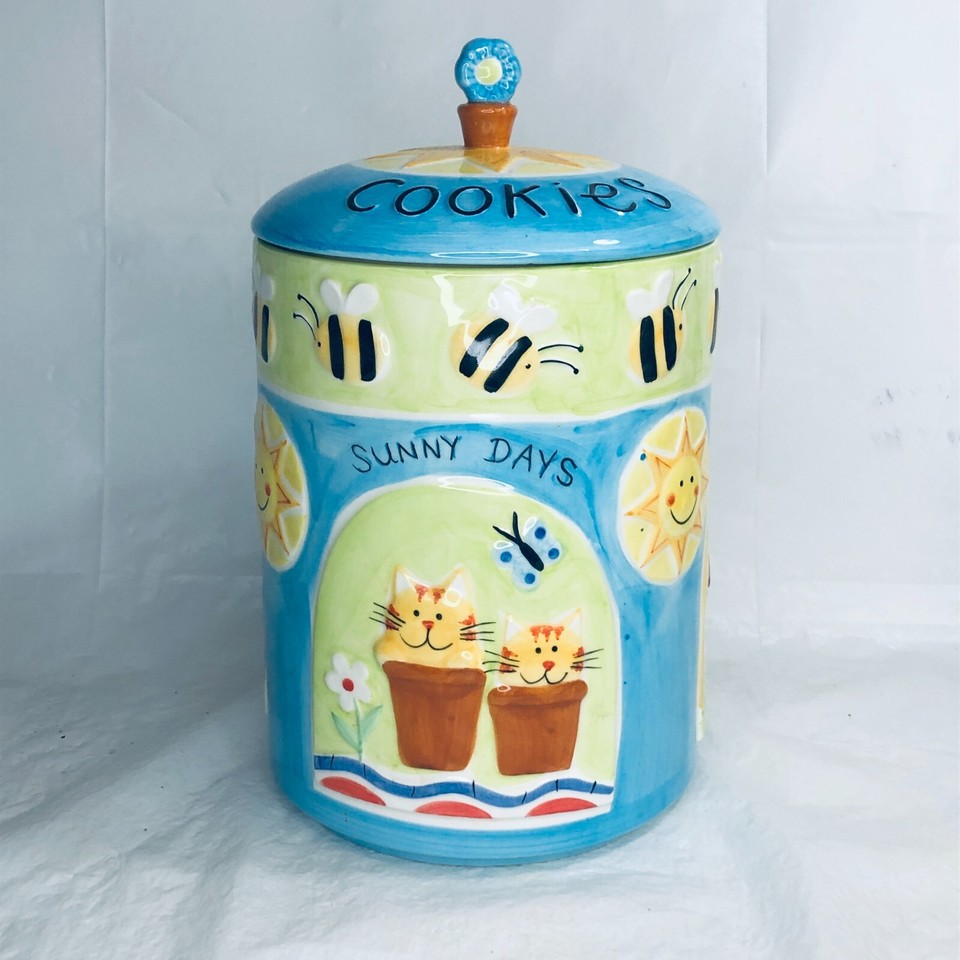 Vintage Novelty Rayware Cookie Jar Biscuit Barrel Storage Container