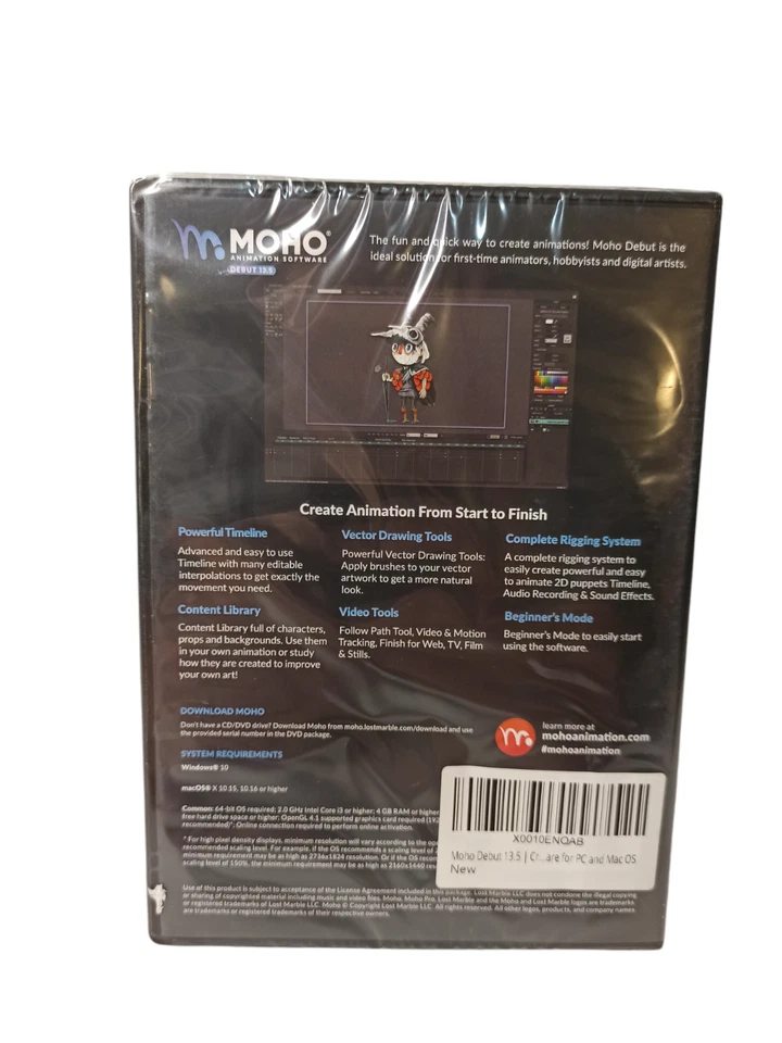 Moho Animation Software Debut 13.5 Drawing PC Computer Windows/Mac Brand New - Image 2 of 4