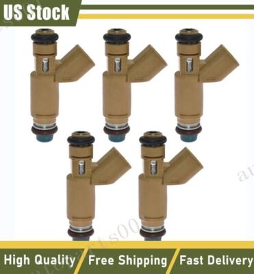 Set of 5 Fuel Injectors 8627815 for Volvo C30 S40 V50 2.5L L5 2004-2010 FJ1118