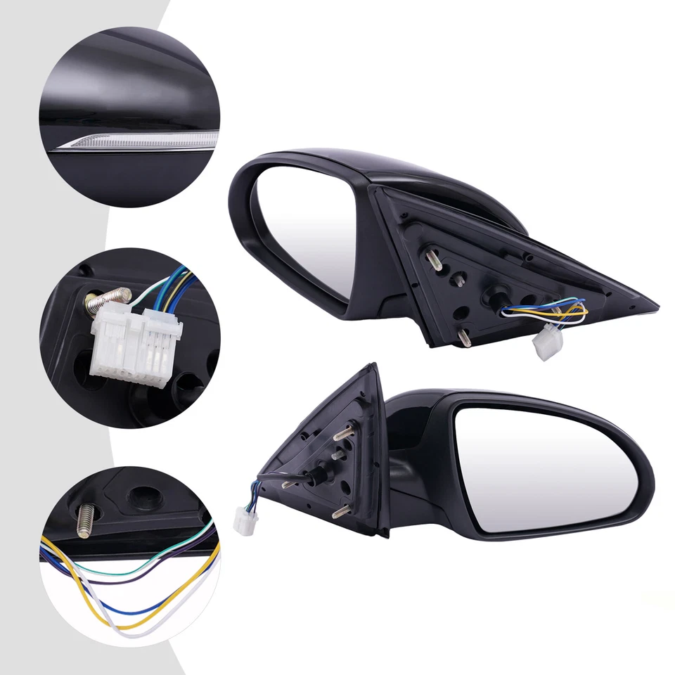 Pintura de señal de giro del espejo retrovisor para puerta a juego para Kia Optima 2016-2018 derecha e izquierda Foto 4 de 4