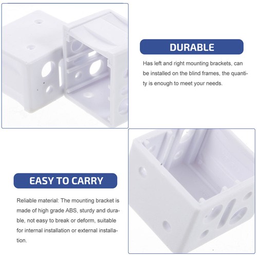 2 Pack Shutter Bracket Hold down for Blinds Replacement Mount Brackets - Picture 3 of 12