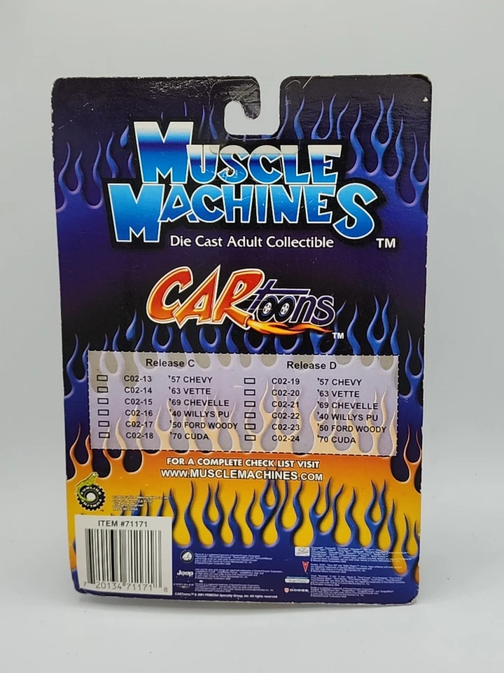 Muscle Machines 40 Willys PU Yellow Cartoons magazine 1:64 Mothers Polishes wax - Image 4 of 4