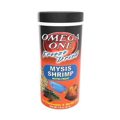 Omega One Freeze Dried Mysis Shrimp, 1.5 oz Ounce (Pack of 1), Yellow