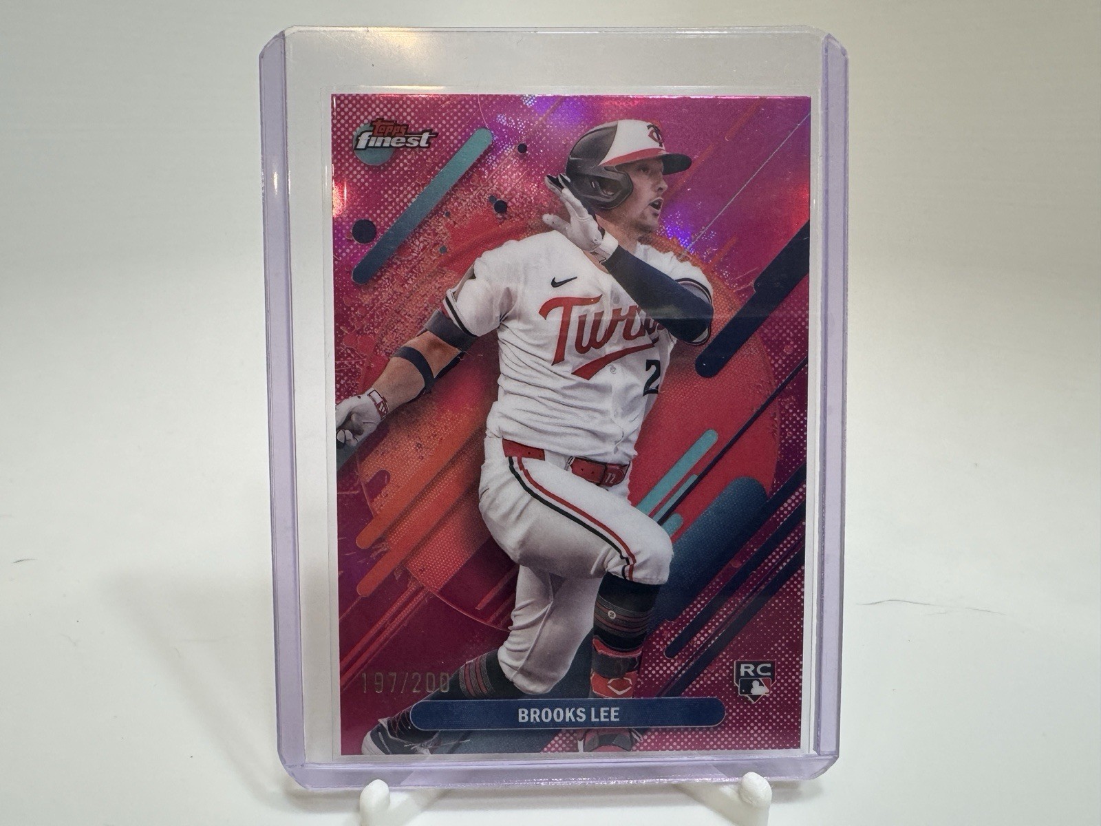 Brooks Lee 2025 Topps Finest #299 Rare Magenta  /200 RC Twins