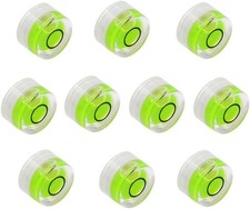 10pcs Mini Bullseye Bubble Levels 10x6mm Round Spirit Level Tool   Non-Adhesive