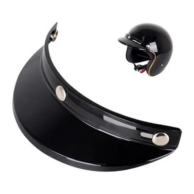 3 snap motorcycle helmet shield Motorcycle Helmet Visor Shield – 3 Snap Button Flip Up Wind Protector