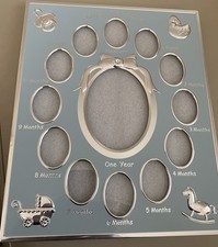 Baby First Year Blue and Silver Frame