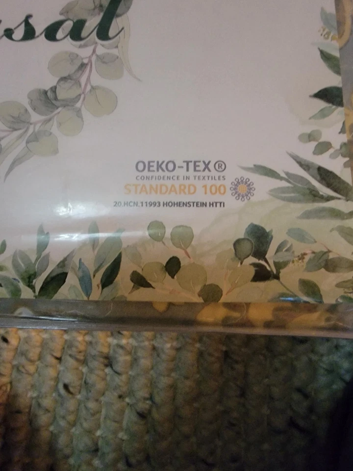 Juego de 3 colcha edredón reversible king verde rústico de algodón Enasal Foto 3 de 4