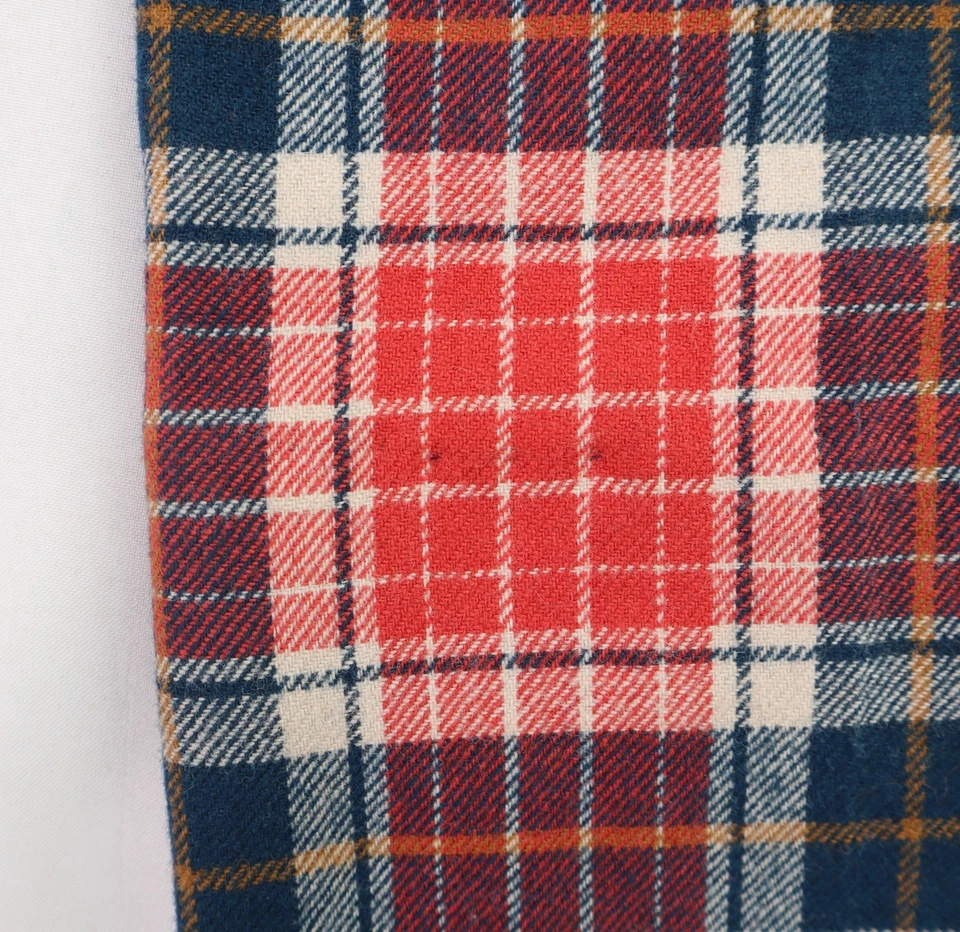 Pantalones de mujer Pendleton EE. UU. 14 L rojos a cuadros 100 % lana de colección Foto 3 de 4