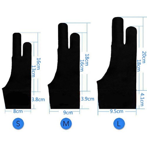 Zeichenhandschuh 2 Finger Malen Digital Tablet Schreiben Antifouling-Handschuh - Bild 9 von 11