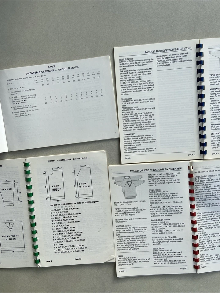 Machine Knitting Basic Pattern Books Anna Stevens & more. Children, Ladies, Men - Image 2 of 3