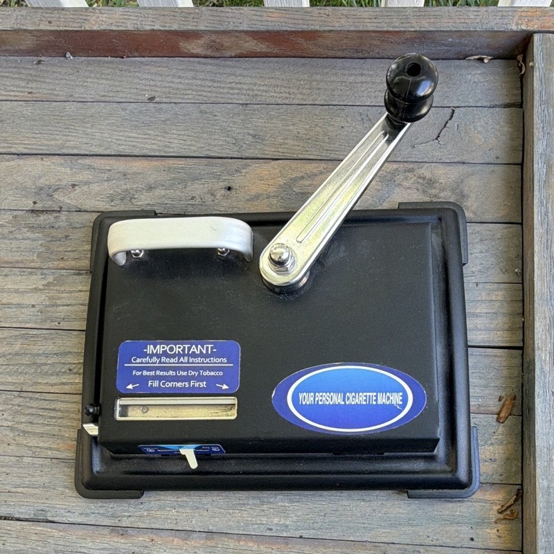 Manual Cigarette Rolling Machine with Hand Crank for Personal Cigarette Making