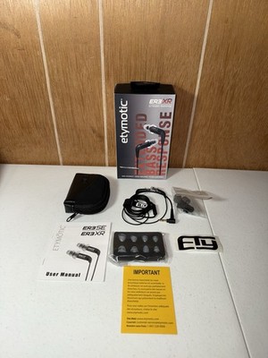 Etymotic ER3XR Extended Response Wired Earphones USED ONCE