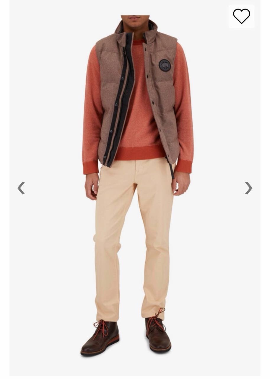 Canada Goose Garson Vest WR Quilted 100% Wool Old Money Style Made in Canada NWT thumbnail 4