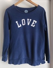 Life is Good Women's Pullover Sweatshirt Size M Blue Crewneck