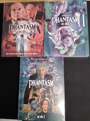 Phantasm aka das Böse 1-3 Blu-Ray Mediabook Uncut Neu