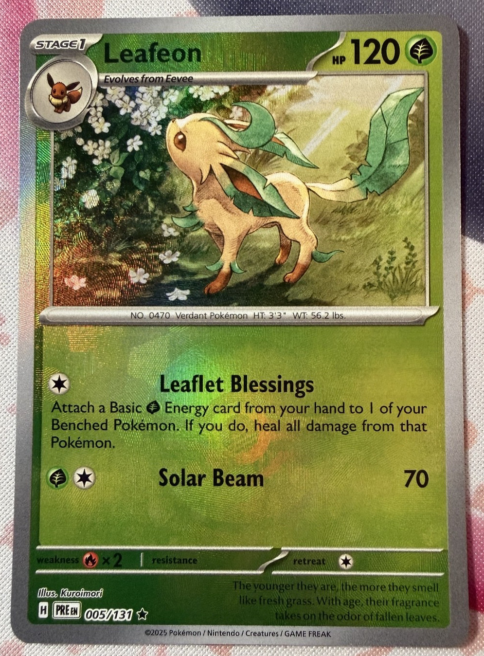 Leafeon (Poke Ball Pattern) 005/131 Rare SV: Prismatic Evolutions - Near Mint