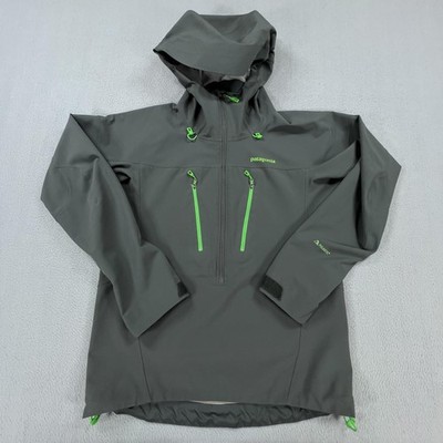 Patagonia Knifeblade Jacket Mens XS Gray Polartec Hooded Softshell Pullover